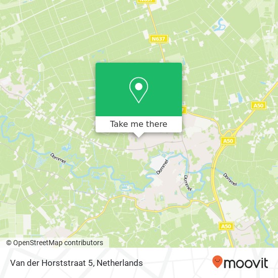 Van der Horststraat 5, 5491 LJ Sint-Oedenrode kaart