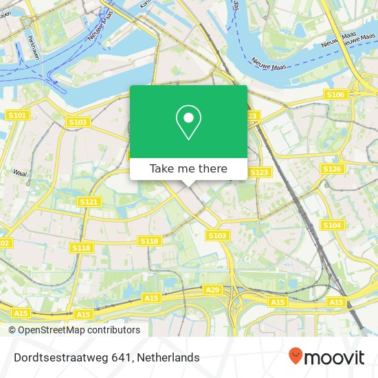 Dordtsestraatweg 641, 3075 BC Rotterdam kaart