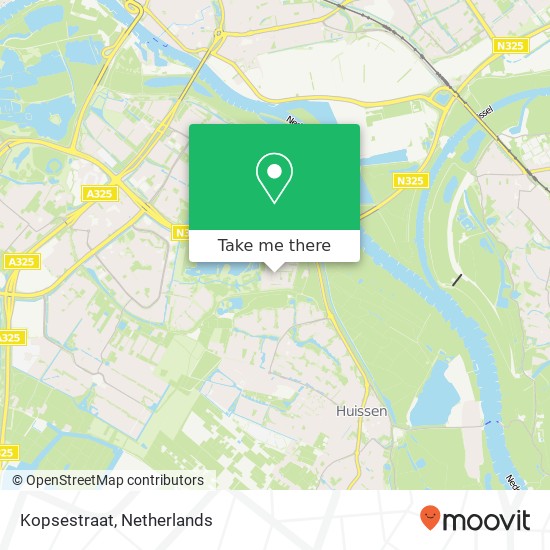 Kopsestraat, 6834 EJ Arnhem kaart