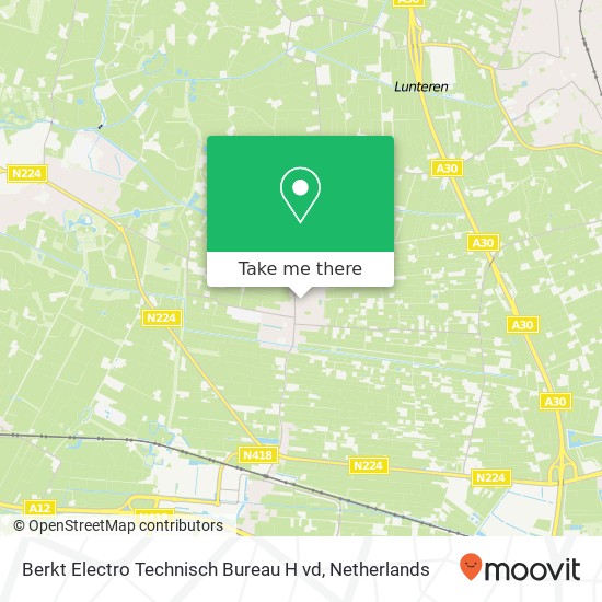 Berkt Electro Technisch Bureau H vd, Hortensiastraat 8 kaart