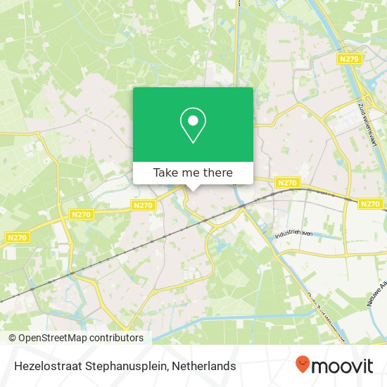 Hezelostraat Stephanusplein, 5707 ZW Helmond kaart