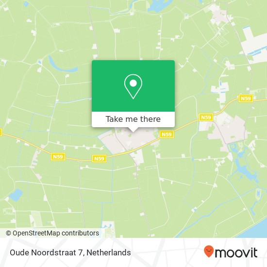 Oude Noordstraat 7, 4306 CE Nieuwerkerk kaart