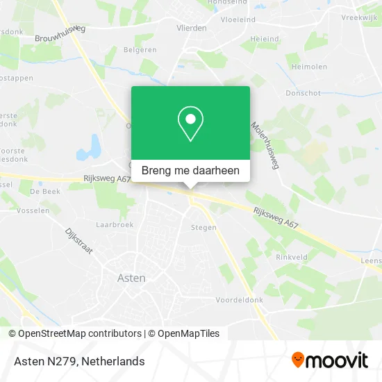 Asten N279 kaart