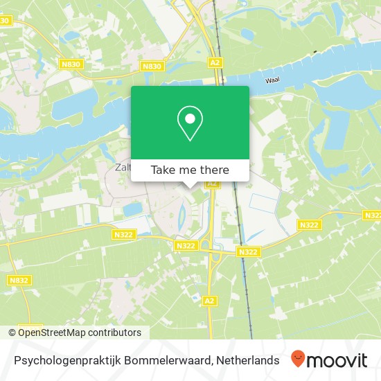 Psychologenpraktijk Bommelerwaard, Van Heemstraweg West 11D kaart