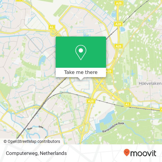 Computerweg, 3821 BJ Amersfoort kaart