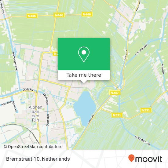 Bremstraat 10, 2403 EM Alphen aan den Rijn kaart