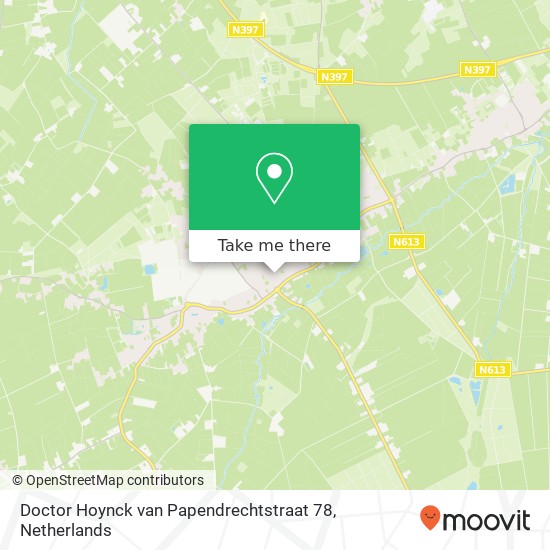 Doctor Hoynck van Papendrechtstraat 78, 5571 GW Bergeijk kaart