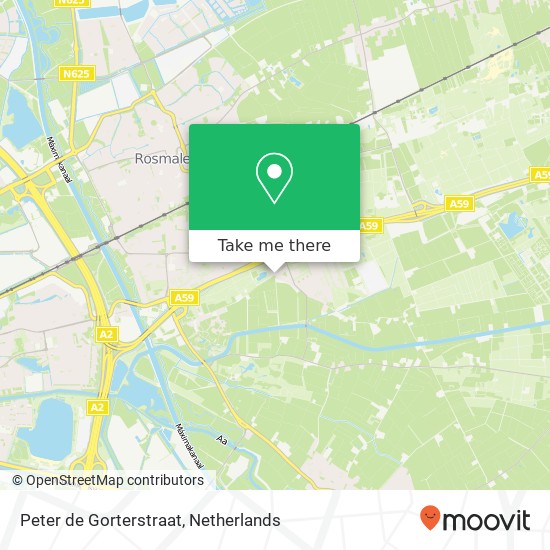Peter de Gorterstraat, 5248 Rosmalen kaart