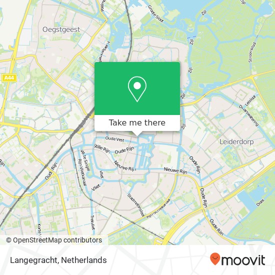 Langegracht, 2312 PZ Leiden kaart