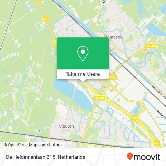 De Heldinnenlaan 215, De Heldinnenlaan 215, 3543 MB Utrecht, Nederland kaart