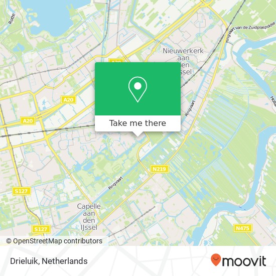 Drieluik, Drieluik, 2907 ZA Capelle aan den IJssel, Nederland kaart