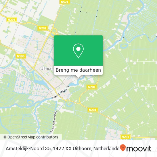 Amsteldijk-Noord 35, 1422 XX Uithoorn kaart