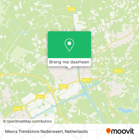 Meora Trendstore Nederweert kaart