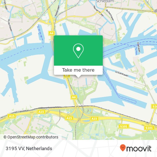 3195 VV, 3195 VV Pernis, Nederland kaart