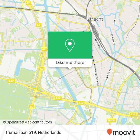 Trumanlaan 519, 3527 BP Utrecht kaart
