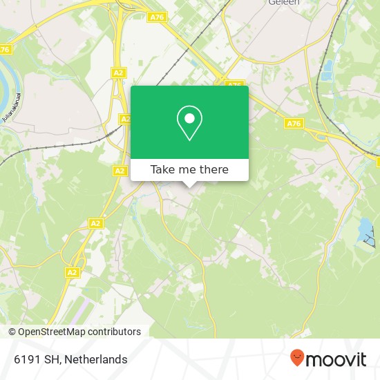 6191 SH, 6191 SH Beek, Nederland kaart