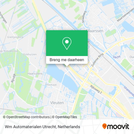 Wm Automaterialen Utrecht kaart