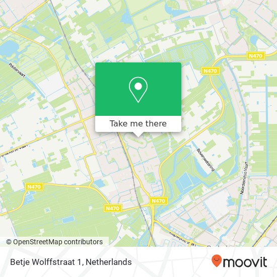 Betje Wolffstraat 1, 2642 BJ Pijnacker kaart