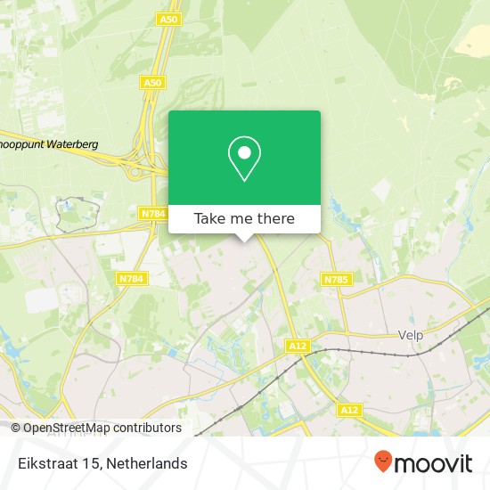 Eikstraat 15, 6823 NC Arnhem kaart