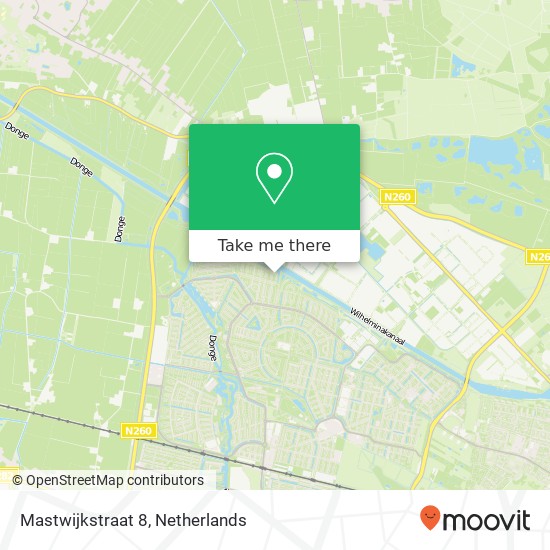 Mastwijkstraat 8, 5045 LB Tilburg kaart