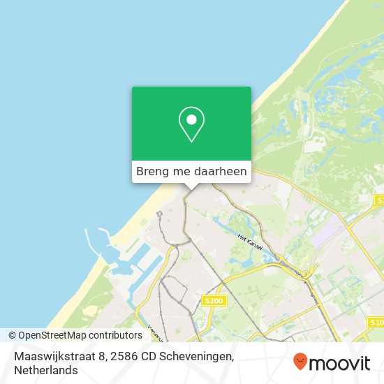 Maaswijkstraat 8, 2586 CD Scheveningen kaart