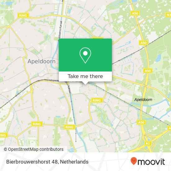 Bierbrouwershorst 48, 7328 NC Apeldoorn kaart