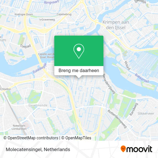 Molecatensingel kaart