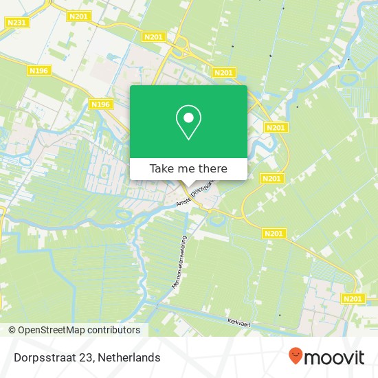 Dorpsstraat 23, 1421 AR Uithoorn kaart