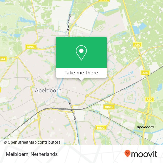 Meibloem, Meibloem, 7322 TM Apeldoorn, Nederland kaart