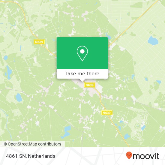 4861 SN, 4861 SN Chaam, Nederland kaart