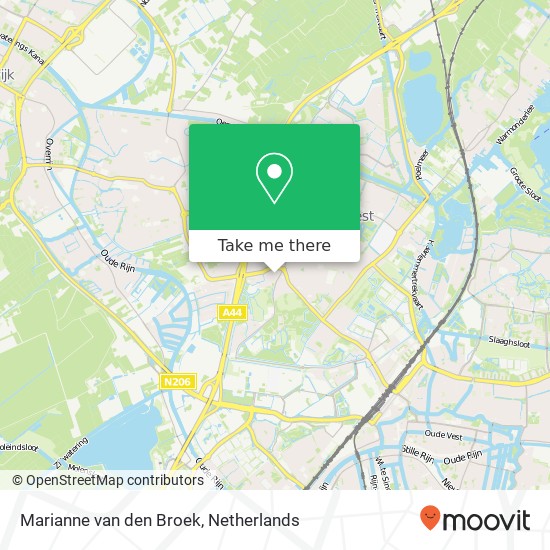 Marianne van den Broek, Oude Rijnzichtweg 15 kaart