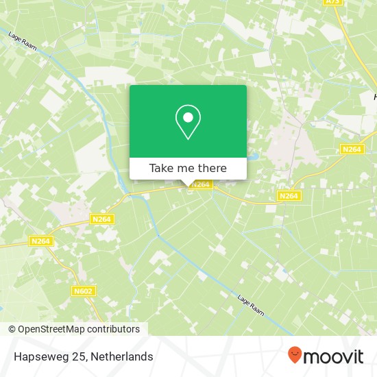 Hapseweg 25, 5454 NS Sint Hubert kaart