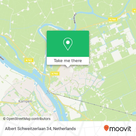 Albert Schweitzerlaan 34, 8271 CZ IJsselmuiden kaart