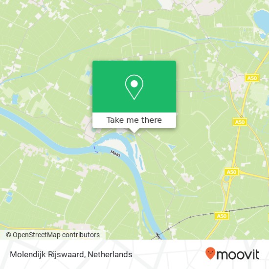 Molendijk Rijswaard, 6634 Batenburg kaart