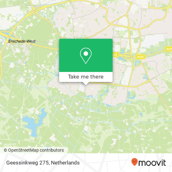 Geessinkweg 275, 7544 TZ Enschede kaart