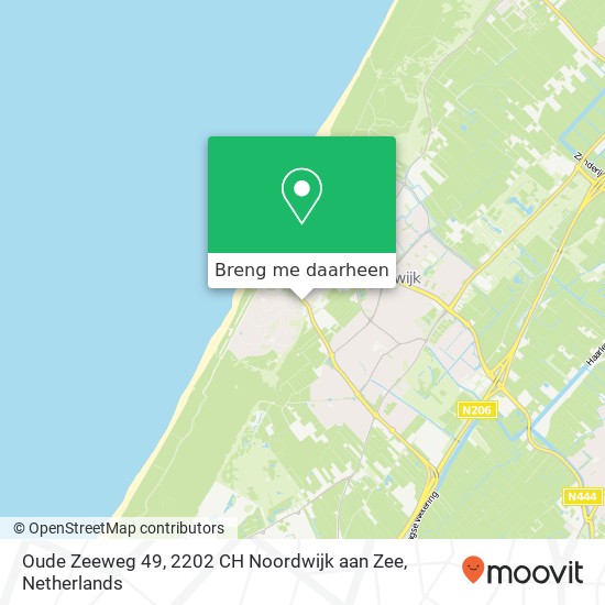 Oude Zeeweg 49, 2202 CH Noordwijk aan Zee kaart