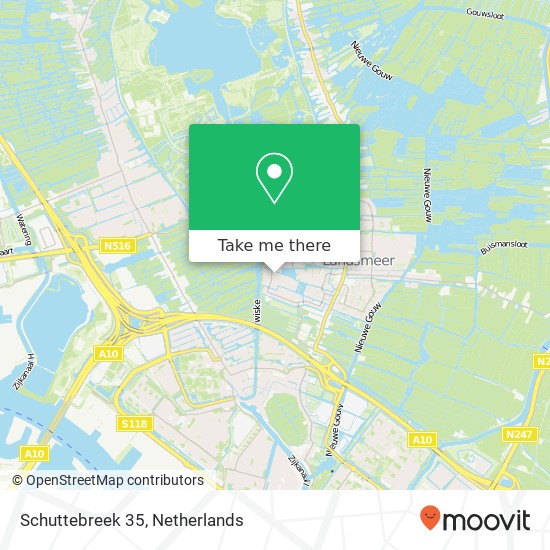 Schuttebreek 35, 1121 LK Landsmeer kaart