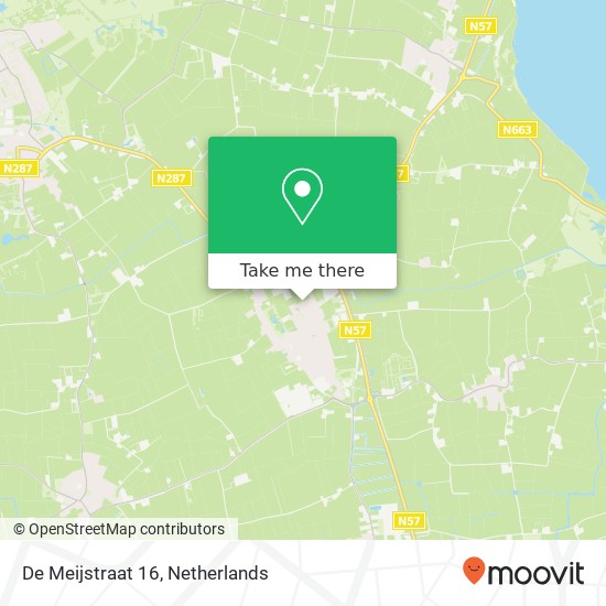 De Meijstraat 16, 4353 CA Serooskerke kaart