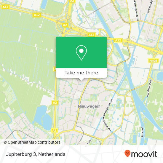 Jupiterburg 3, 3437 GP Nieuwegein kaart