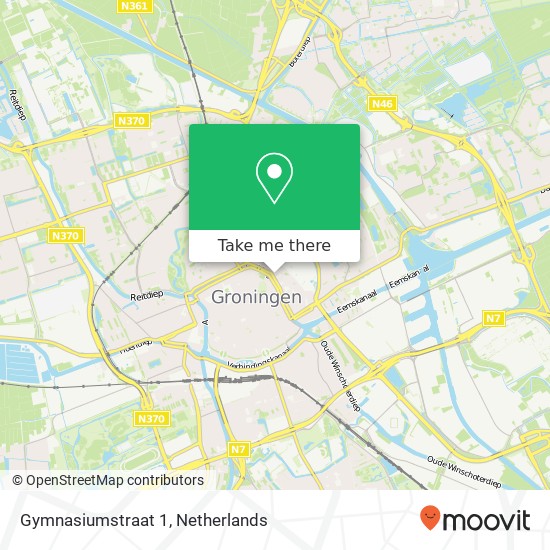 Gymnasiumstraat 1, 9711 VN Groningen kaart