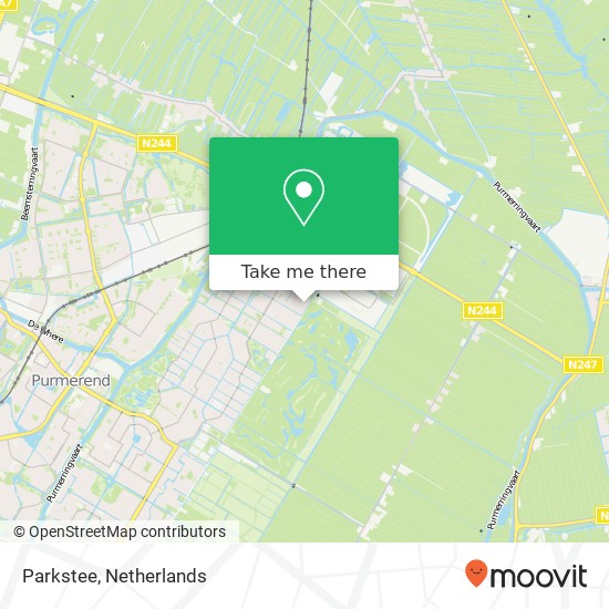 Parkstee, Parkstee, 1446 Purmerend, Nederland kaart