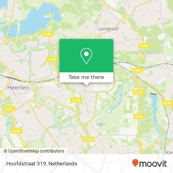 Hoofdstraat 319, 6372 CX Landgraaf kaart