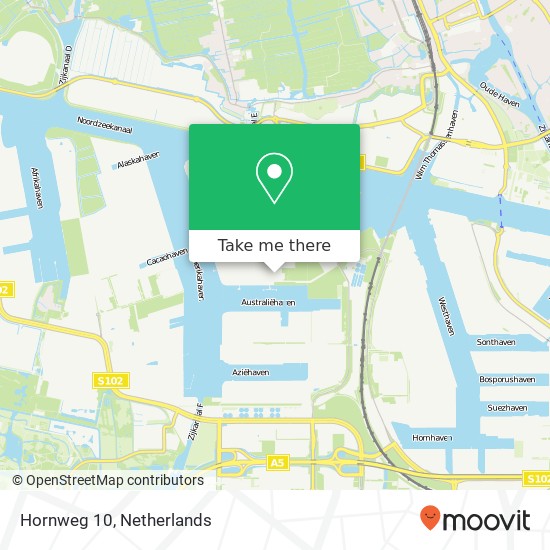 Hornweg 10, 1045 AR Amsterdam kaart