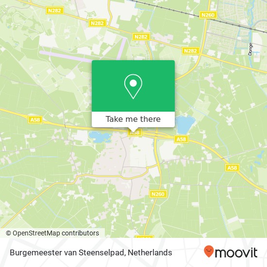 Burgemeester van Steenselpad, 5126 TE Gilze kaart