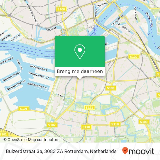 Buizerdstraat 3a, 3083 ZA Rotterdam kaart