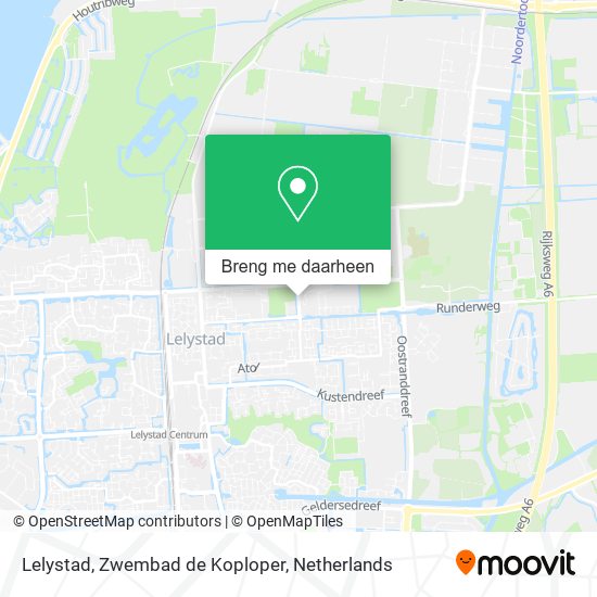 Lelystad, Zwembad de Koploper kaart