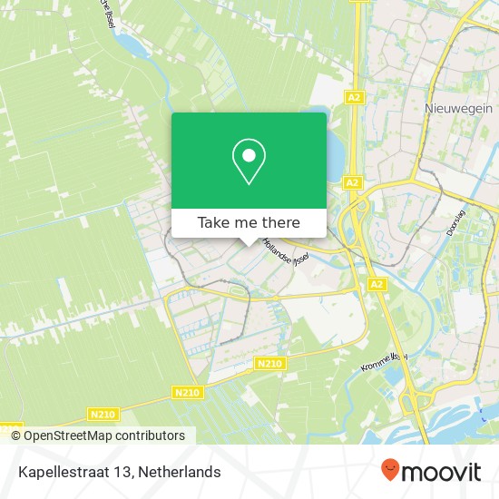 Kapellestraat 13, 3401 CP IJsselstein kaart