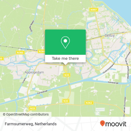 Farmsumerweg, Farmsumerweg, Nederland kaart