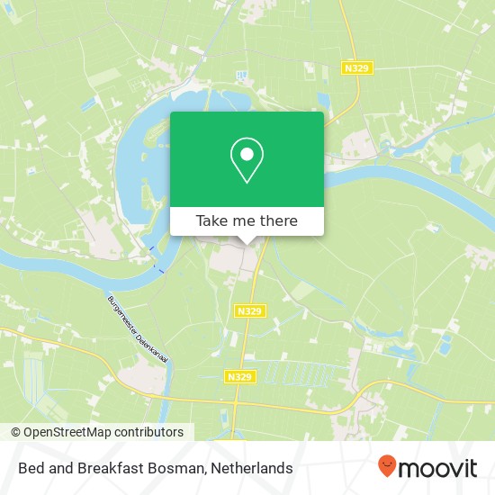 Bed and Breakfast Bosman kaart