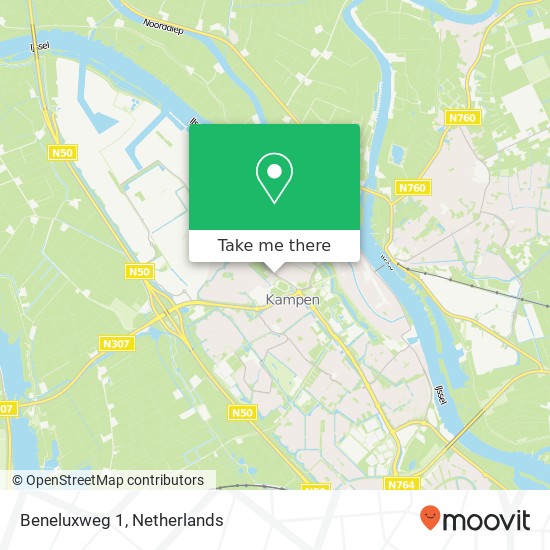 Beneluxweg 1, 8264 DX Kampen kaart